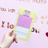 A6 Notebook Inside page 6 Ring Journal Spiral Replacement Journal Cute Note Book Weekly Grid Blank Diary Paper free shipping