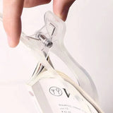 Bao Gai Tou Book Clip School Supplies  Thickened Material Smart Arc Design Transparent Practical Note Holder Fixed File