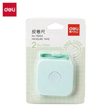 Deli 2-Meter Soft Tape Measure Flexible Telescopic Self-Locking Ruler Customized Centimeter Inch Portable for Human Sewing