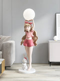 AOOKMIYA ART+ Creative Gifts Home Decor Girl Sculptures 120CM Figure Statues Living Room Restaurant Creative Large Floor Decoration Nordic Style Modern Gifts
