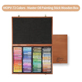AOOKMIYA ART+ Creative Gifts MUNGYO Artist Oil Pastel Set 72/120Colors Soft Wooden Box Crayon Artist/Master Grade Graffiti Painting Art Drawing Supplies