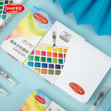AOOKMIYA 12/24/36/48 Colors Watercolor Paint Set with Water Brush Pens Art Supplies, for Artists, Amateur Hobbyists and Painting Lovers AOOKMIYA.COM