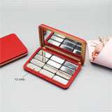 AOOKMIYA Portable Matte Red Magnetic Paint Box Outdoor Sketching Solid Watercolor Palette Blush Eye Shadow Makeup Storage Box  AOOKMIYA.COM