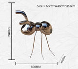 Ant stainless steel outdoor garden lawn square Animal park hotel lobby water feature sculpture ornament
