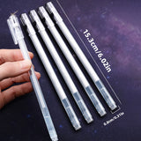 12 Pcs Large Capacity Needle and Neutral Pen 12 Colors Highlighter Pens DIY Painting,Black Card Drawing,Marking,Graffiti