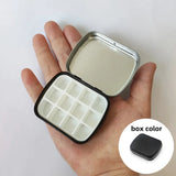 Empty Mini Watercolor Box 12/24grid  Portable Watercolor Palette Travel Painting Sketch Moisturizing Box Paint Box Art Supplies