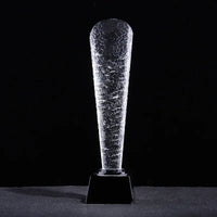 AOOKMIYA Customized Transparent Crystal Trophy, Five-Star, Creative Awards Ceremony, Competition Event, Craft Gift, Home Decorations, 1Pc