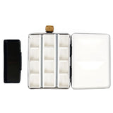 Italian FOME Solid Watercolor Paint Enamel Box 12/16/18/24 Half Grid Full Grid Palette Art Supplies