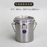 Art Students Special Stainless Steel Pen Washing Filter Bucket Multi-function Oil Brush Acrylic Pen Washer Drying Pen Rack