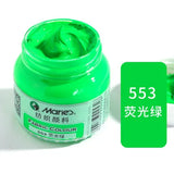 Dazzling Fluorescent Textile Fiber Acrylic Paint Single Bottle 50ml Colorful Painting Clothes Dye Waterproof Graffiti Diy