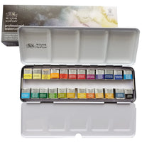 Winsor&Nowton 12/24 Senior painter Watercolor Paint artist special Professional Pigment Porcelain Enamel Packing made in France