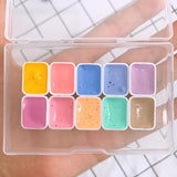 AOOKMIYA Russian White Night Artist Macaron 10-color Watercolor Paint Candy Color Small Fresh Watercolor Sub-packaging Art Supplies