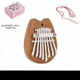 AOOKMIYA ART+ Creative Gifts 8 Key Mini Wooden Kalimba High Quality Exquisite Finger Thumb Piano Marimba Musical Good Accessory Pendant Gift