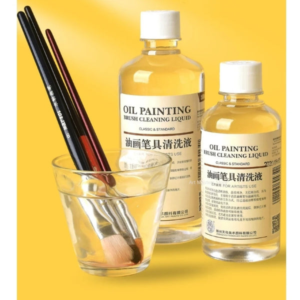 Oil Painting Tools Cleaning Agent Diluent Decontamination, Colorless and Odorless Acrylic Paint Brush Cleaning Agent