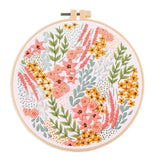 AOOKMIYA Embroidery Kit for Beginners and Embroidery Enthusiasts - Includes Floral Landscape with Thread Needles