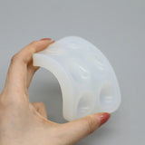 AOOKMIYA Six-hole No-wash Silicone Palette Easy To Clean Acrylic Paint Empty Mixing Tray Palette Tray for Painting Art Supplies