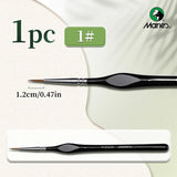 AOOKMIYA Marie's Micro Paint Brush, 11 Sizes Miniature Synthetic Model Paintbrushes with Triangular Handles for Detail, Rock Painting