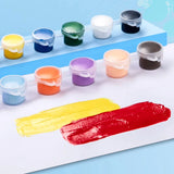 AOOKMIYA Acrylic Pigment Set 3ml 12 Color Watercolor Painting Pigment Set Art Stone Ceramic Painting Color Paint With Built-In Brush AOOKMIYA.COM