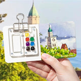 AOOKMIYA Acrylic Mini Watercolor Palette Empty 8/15 Grid Portable Paint Box Travel Painting Watercolor Packaging Paint Tray Art Supplies