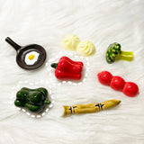 Cute Ceramic Brush Pen Holder Animal/Fruit Pen Stand Display Stand Palette Watercolor Gouache Acrylic Painting Art Supplies