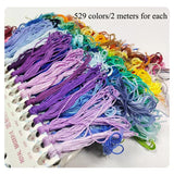 AOOKMIYA 100% Cotton High Quality Cross stitch Floss Embroidery thread  Cross Stitch Embroidery Hand Knitting Sewing Weaving 8m 447 color