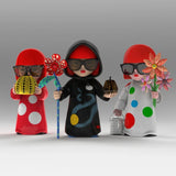 Yayoi Kusama Polka Dot Pumpkin Trendy Toy Figure, Trendy Art Decorative Desktop Doll Ornament, Creative Birthday Gift