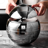 Stainless Steel Dishes and Tableware Set 7-Piece Set for Home and Commercial Creative Spherical Gift Box for Gift Giving