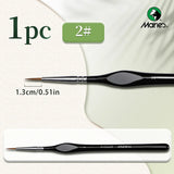 AOOKMIYA Marie's Micro Paint Brush, 11 Sizes Miniature Synthetic Model Paintbrushes with Triangular Handles for Detail, Rock Painting