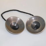 Nepal Handmade Tinkle Bell Cymbals with Bag Large Brass Buddhist Hand Bells Yoga Meditation Healing Bells Orff Instruments