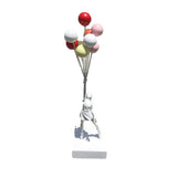 Modern Art 58CM Banksy Art Balloon Girl Statue Healing Flying Balloon Girl Sculpture Resin Craft Home Living Room Decor Gift