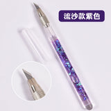 Cute Bubble Bead Pen Small Pointed Pen Knife Student Handwriting Stickers Cut Quicksand Oil Painting Spatula Art Carving Knife