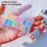 AOOKMIYA Schmincke 12-color Macaron Candy College-level Opaque Watercolor Paint Sub-package 1ML/2ML Portable Painting Art Supplies