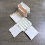 AOOKMIYA Portable Watercolor Palette 9/16/24 Grid Paint Box Washing Bucket Set 3D Printing Foldable Travel Painting Art Supplies