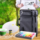 AOOKMIYA 1pc Sketch Art Painting Bag Black/Grey,Multifunctional Portable Waterproof,for Outdoor,Sketching Board Bag,Art Exam,travel Art f