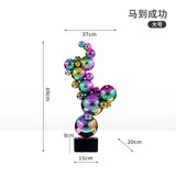 Ma to Success Decorations Home Decor Stainless Steel Art Sculpture,Living Room Decoration,Entrance,TV Cabinet,Desktop Ornament