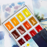 Russia 3K White Night Ladoga Academy Solid Watercolor Single Block 41 Color Watercolor Paint Full Block Beginner Art Supplies