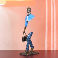 AOOKMIYA ART+ Creative Gifts 56cm Bronze Traveller Statue Abstract Man Sculpture Large Famous French Replica Classy Decoration Gift