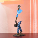 AOOKMIYA ART+ Creative Gifts 56cm Bronze Traveller Statue Abstract Man Sculpture Large Famous French Replica Classy Decoration Gift