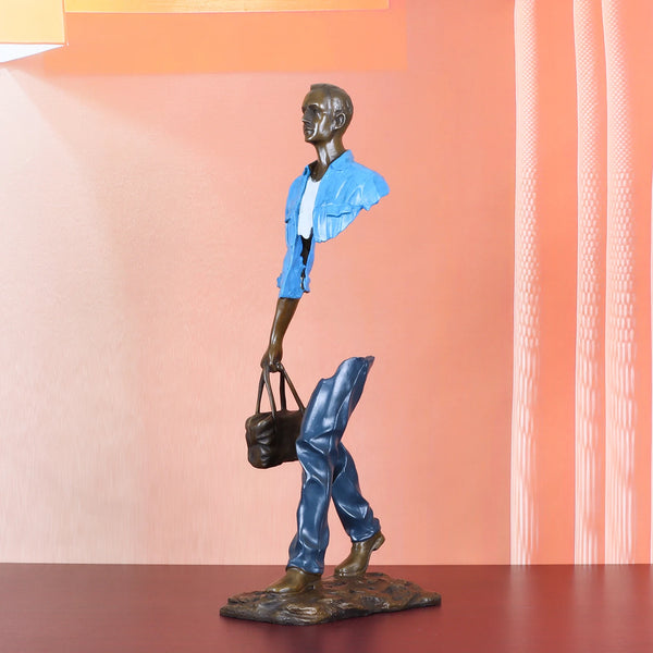 AOOKMIYA ART+ Creative Gifts 56cm Bronze Traveller Statue Abstract Man Sculpture Large Famous French Replica Classy Decoration Gift