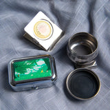 AOOKMIYA Travel Watercolour Paint Set - Mini Portable Paint Box with Watercolour Paint Dispenser 10 Grids Watercolor Palette  AOOKMIYA.COM