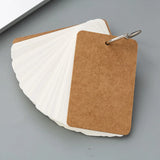 Colorful Loose Leaf Notebook Removable Iron Ring Portable and Portable Blank English Word Card Student Supplies
