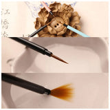 3pcs/set Ultra-fine Nylon Hook Line Pen Paint Brushes Stroke Watercolor Brush Gouache Oil Painting Manicure Brush Art Supplies