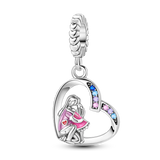 2025 Hot Sale Charms Bead 925 Sterling Silver Pink Butterfly Luminous Firefly Dangle Fit Bangle Bracelet Necklace DIY Jewelry