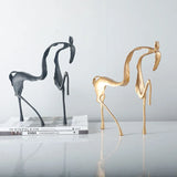 AOOKMIYA ART+ Creative Gifts Simple Creative Metal Hollow Out Horse Desktop Ornament Animal Sculpture Living Room Decoration Abstract Crafts Home Decoration