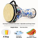 AOOKMIYA Large 12 Inches Djembe Drum Imitation Animal Skins Adult African Drums PVC Tambourine Portable Musical Instruments Percussion AOOKMIYA.COM