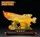 Fortune Golden Fish Resin Fortune  Office Company Store Opening Gift Home Furnishing Living Room Decoration