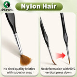 AOOKMIYA 11pcs Marie's Fine Paint Brush Set, Miniature Detail,Nylon Hair Kit for Acrylic,Watercolor,Craft,Models,Mini Figure,Rock