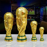 Golden Resin Football Trophy Champions Soccer Trophies Resin Ornament Football Fan Gift Home  Decoration Craft