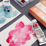 AOOKMIYA Schmincke Liquid Charcoal Pigment Subpackage 1ML/2ML Watercolor Pigment Liquid Blood Red Carmine Art Student Painting Supplies