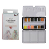 AOOKMIYA SeamiArt Watercolor Paint Solid Transparent Acuarelas Travel Hand Account Water Color Painting Illustration Art Supplies  AOOKMIYA.COM